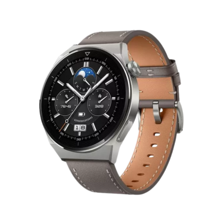 Huawei Watch GT 3 Pro Classic 46mm Titanium Grey - Leather Strap